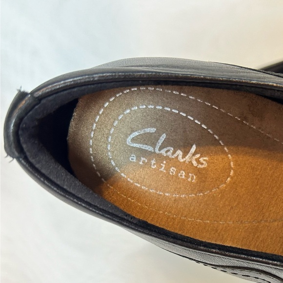 Clarks Womens Artisan Rosalyn Nicole Pump Loafer Block Heels Sz 7 M - Picture 5 of 11